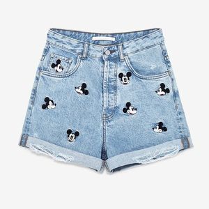 Mickey denim shorts